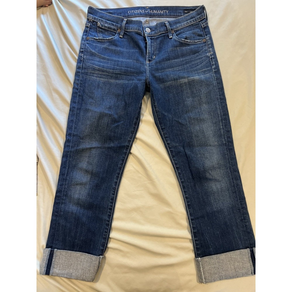Citizens Of Humanity Jeans Women's Size 28 Blue Dani Cropped Straight Leg